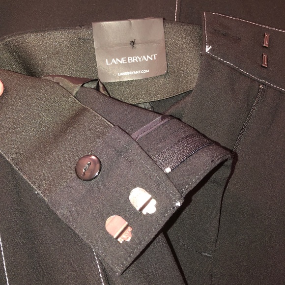 🎉HP🎉 LANE BRYANT LENA Belted Flat Front Tailor Stretch Trouser Pants 16R NWT! - Picture 12 of 16